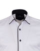 Black Classic Plain Shirt with Collar Tip Design