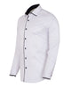Black Classic Plain Shirt with Collar Tip Design