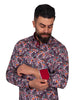 Mosaic Floral Print Pure Cotton Shirt