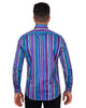 Neon Pastel Stripe Men's Shirt