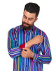 Neon Pastel Stripe Men's Shirt