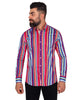 Retro Candy Striped Men's Shirt