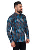 Blue Crust Print Men's Shirt