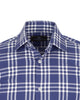Dark Blue Plaid Check Print Shirt