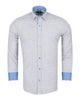 Blue Mosaic Print Men's Shirt