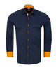 Classic Black Dotted Print Men's Shirt