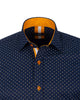 Classic Black Dotted Print Men's Shirt