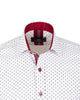 Classic White Dotted Print Men's Shirt