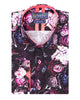 Flower Printed Pure Cotton Shirt with Matching Handkerchief