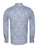 Paisley Print Light Blue Shirt with Matching Handkerchief
