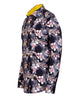 Lily Print Pure Cotton Men's Shirt with Matching Handkerchief