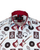 Vintage Record Store Music Print Men's Shirt
