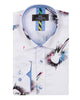 White Guitar Splash Print Men's Shirt