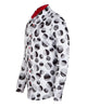 White Dotted Moon Print Men's Shirt