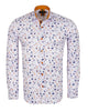 Yellow Floral Print Men's Shirt