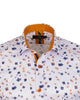 Yellow Floral Print Men's Shirt