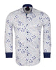White Colourful Spot Print Men's Shirt