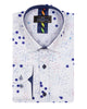 White Colourful Spot Print Men's Shirt
