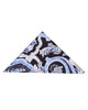 Black & Blue Paisley Print Men's Shirt with Matching Handkerchief