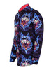 Space Wolf Print Men's Shirt with Matching Handkerchief