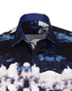 Cloud Print Men's Shirt with Matching Handkerchief