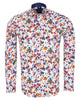 Paint Splatter Print Men's Shirt with Matching Handkerchief