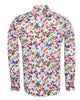 Paint Splatter Print Men's Shirt with Matching Handkerchief