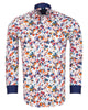 Paint Splatter Print Men's Shirt with Matching Handkerchief