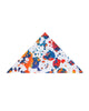 Paint Splatter Print Men's Shirt with Matching Handkerchief