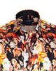 Horse Print Men's Shirt with Matching Handkerchief