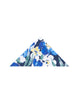 Blue Cosmos Flower Print Shirt with Matching Handkerchief