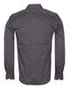Black Dotted Mosaic Print Shirt with Matching Handkerchief