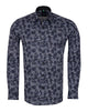 Black Polka Dot Print Shirt with Matching Handkerchief