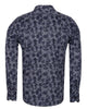Black Polka Dot Print Shirt with Matching Handkerchief