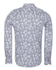White Polka Dot Print Shirt with Matching Handkerchief