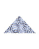 White Polka Dot Print Shirt with Matching Handkerchief