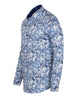 Jasmine Flower Print Shirt with Matching Handkerchief