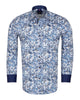 Jasmine Flower Print Shirt with Matching Handkerchief