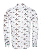 Flying Mallard Print Shirt with Matching Handkerchief