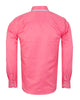 Fuchsia Double Collar Dotted Print Shirt