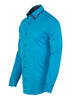 Electric Blue Double Collar Dotted Print Shirt