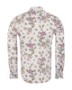 Cream Stripe Floral Print Shirt