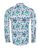 Green Flower Print Shirt