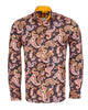 Brown Paisley Print Shirt
