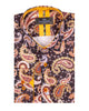 Brown Paisley Print Shirt