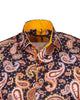 Brown Paisley Print Shirt
