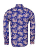 Dark Blue Paisley Print Shirt