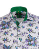 White Floral Print Shirt