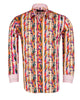 Stripe Tropical Flower Print Shirt