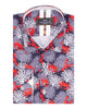 Dark Blue Crab Print Shirt